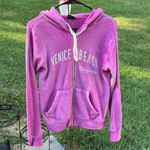 Venice Beach California zip up hoodie Sz M
